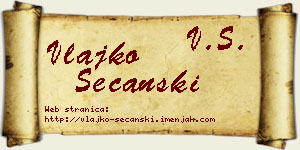 Vlajko Sečanski vizit kartica